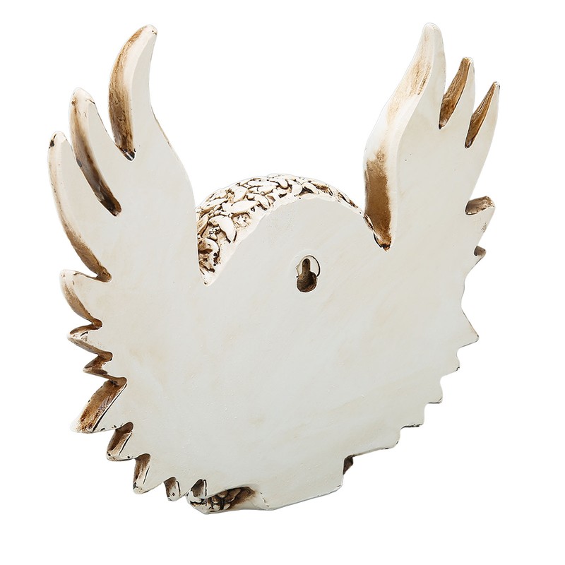 Skull Statue Butterflies Pattern Handcraft Exquisite Skeleton Head Statue with
