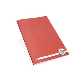 Premier Stationery A4 Manuscript Book Durable Cover. 120 Ruled Pages with Margin. Gorgeous Ketchup Red Colour.