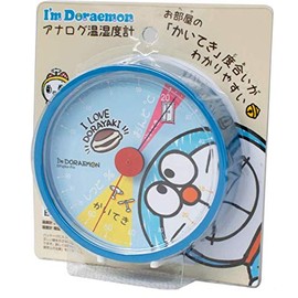 Tees Factory ID-5558129BL I'm Doraemon Analog Thermometer, Blue, 4.7 x 4.7 x 1.2 inches (120 x 120 x 30 mm)