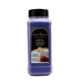 GranAroma Purple Sanding Sugar, Decorative, Cookies & Sweets (Purple)