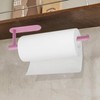 Pink Paper Towel Holder Under Cabinet No Drilling, Self Adhesive