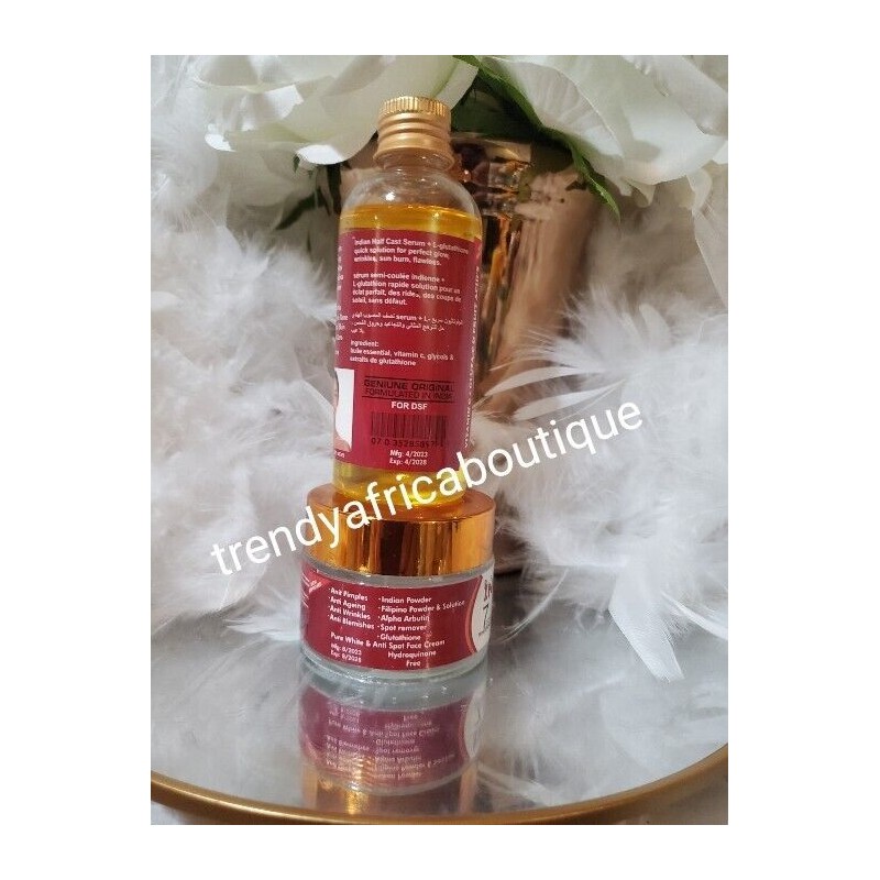INDIAN HC Oil/ Serum Super Whitening & Face Cream Set.