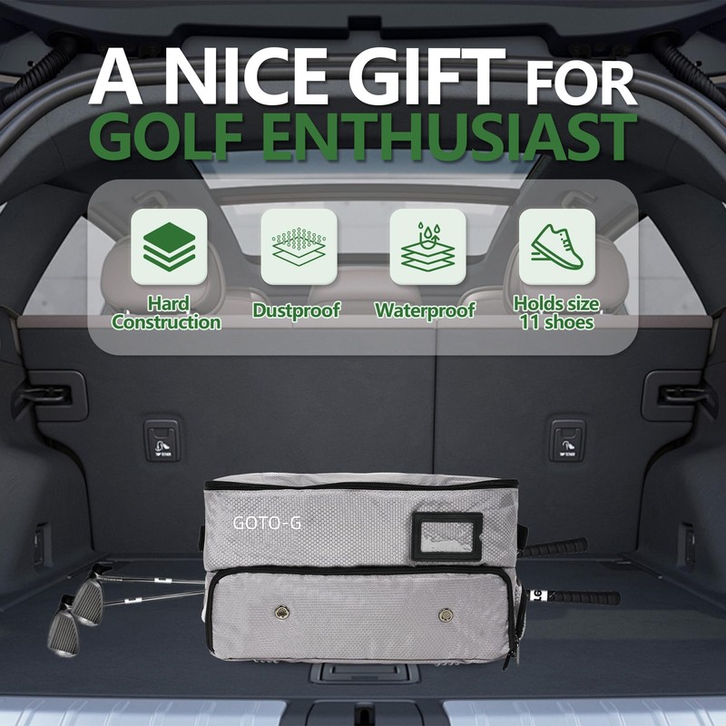 1GoTo-G 3 Layer Golf Trunk Organizer - Large Capacity Golf