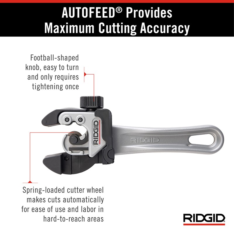 RIDGID 32573 Model 118 2-in-1 Close Quarters AUTOFEED 1/4" to