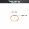 MroMax 20 Pcs Copper Flat Washers M18 Metric Round Gasket