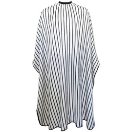 Pelocapa Extra Large Barber Cape Hair Salon Cape with Elastic Hooks Professional Hair Cutting Cape for Men Waterproof Hairdressing Cape Gown for Hairstylist- 56”×71”(Classic Black White)