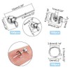 PH PandaHall 300pcs Earrings Post 304 Stainless Steel Earring Stud