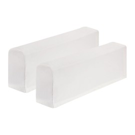 uxcell 2Pcs Stretch Armrest Covers, Polyester Soft Armchair Slipcovers Couch Recliner Arm Cover for Chair Sofa Protector, White