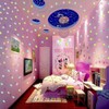 100Pcs Estrellas Fluorescente Pegatinas de Pared Techo Brillante en Oscuridad