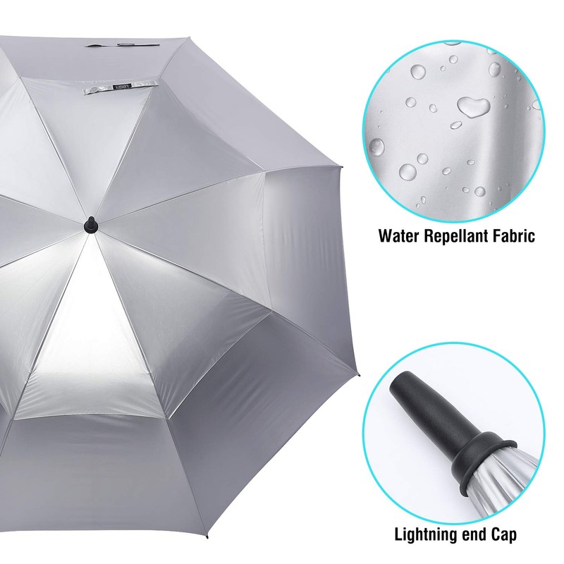 G4Free 72 Inch Huge Golf Umbrella UV Protection Auto Open