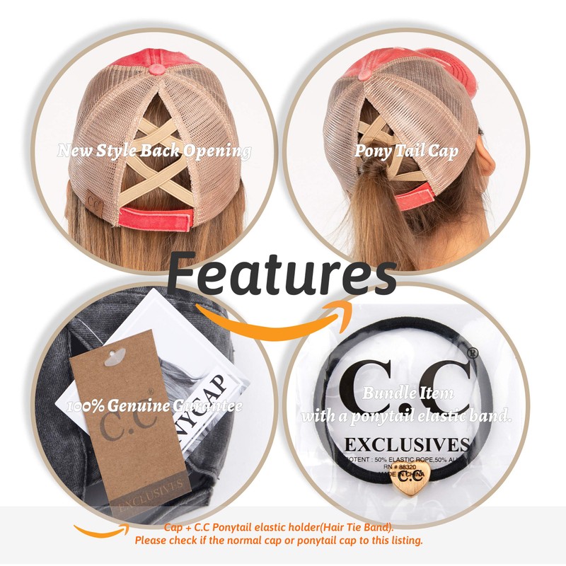 C.C Exclusives BT-780 - Gorra de béisbol de algodón Desgastado