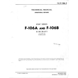 845 Page F-106A -B Delta Dart T.O. 1F-106A-3 Structural Repair Manual on Data CD