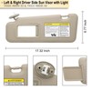 NHILES Left Driver & Right Passenger Side Sun Visor Compatible