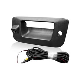 HD 1080P Rear View Backup Tailgate Handle Camera Fit for Chevy Silverado and GMC Sierra 2007-2013 Replace 22755304, 170°Wide Angle and 26ft Extension Cable
