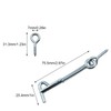 DGHAOP 6pcs Zinc-Plated Iron Spring Hook and Eye Safety Latch