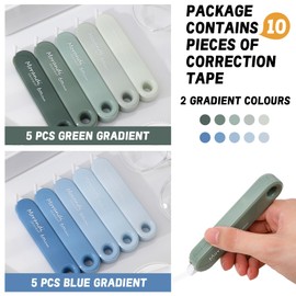 BetterJonny 10 PCS White Out Tapes, Tape Roller Instant Correction Tape Mini Whiteout Tape Set Cute Correction Rollers Aesthetic Stationery for Students Office Workers Home School Stationery Supplies