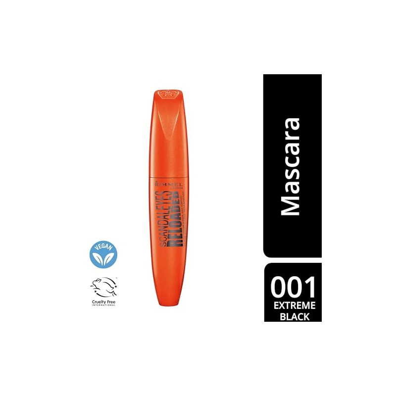 Rimmel Scandaleyes Mascara, Extreme Black, 12mL (0.41 Fl Oz), Pack