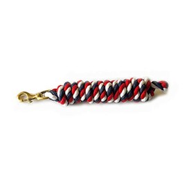 Rhinegold Lead Rope, Red/White/Blue, 2 m
