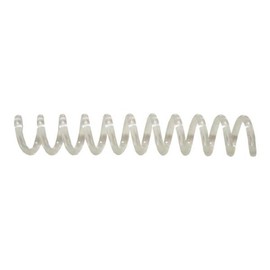 Clear Plastic Spiral Binding Coils 5/16" (8mm), 54 Sheet Capacity, Qty 100