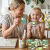 FSzhenloujia 300Pcs Cute Frog Make A Face Stickers Scene Roll
