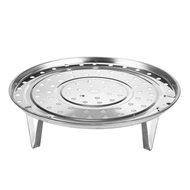 HomeSoGood 1 Pack Stainless Steel Steamer Rack Stand,10.2inch Steaming Tray Stand Multifunction Kitchen Accessories