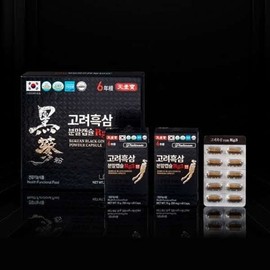 고려흑삼 분말캡슐 Rg3 120캡슐 Korean Black Ginseng Powder Capsules Rg3 120 Capsules