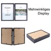 Double 10x15 Photo Frame Folding Wooden Picture Frame with Glass