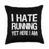 Funny I Hate Running Yet Here I Am Marathoner Men