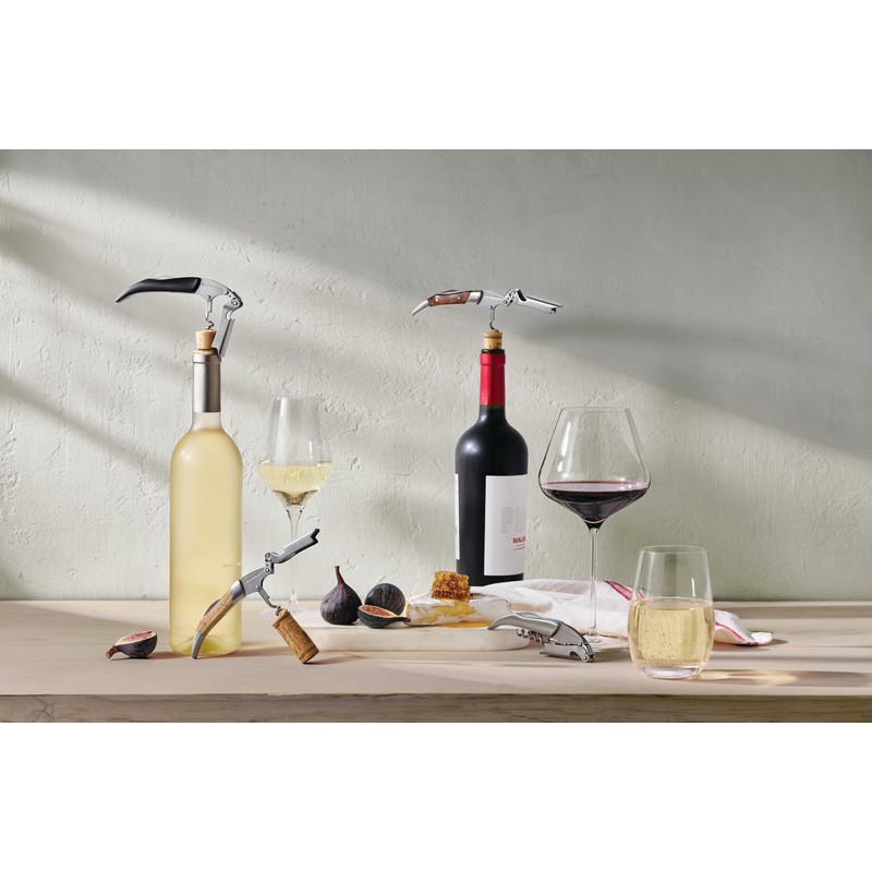 Le Creuset Black Walnut One-Step Waiter's Friend Corkscrew Wine Opener