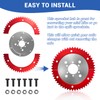 VCUJSUC Universal 35 Chain 59T Split Sprocket with Adapter for