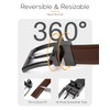 CHAOREN Mens Belts Leather Reversible - One Belt, Two Styles