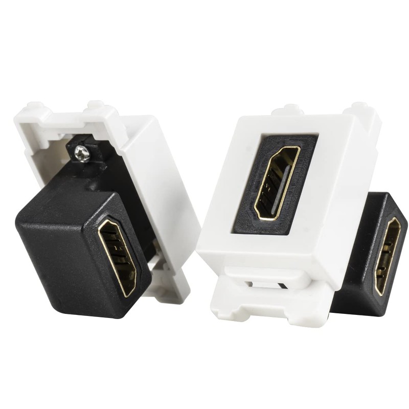 Wumedy 4K HDMI Keystone Jack Elbow Module 2.0 90 Degree