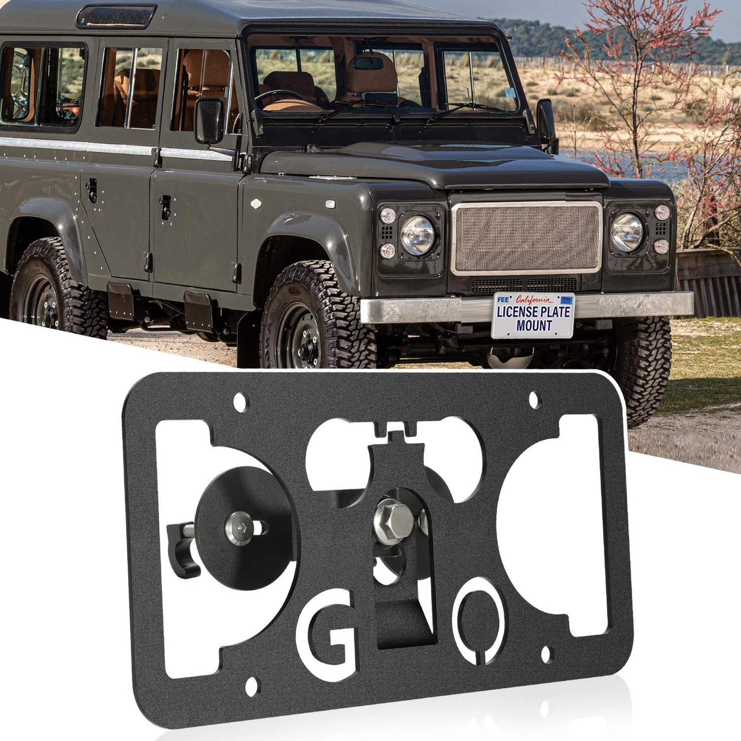 No Drill Front Grille License Plate Mount Compatible with Land Rover ...