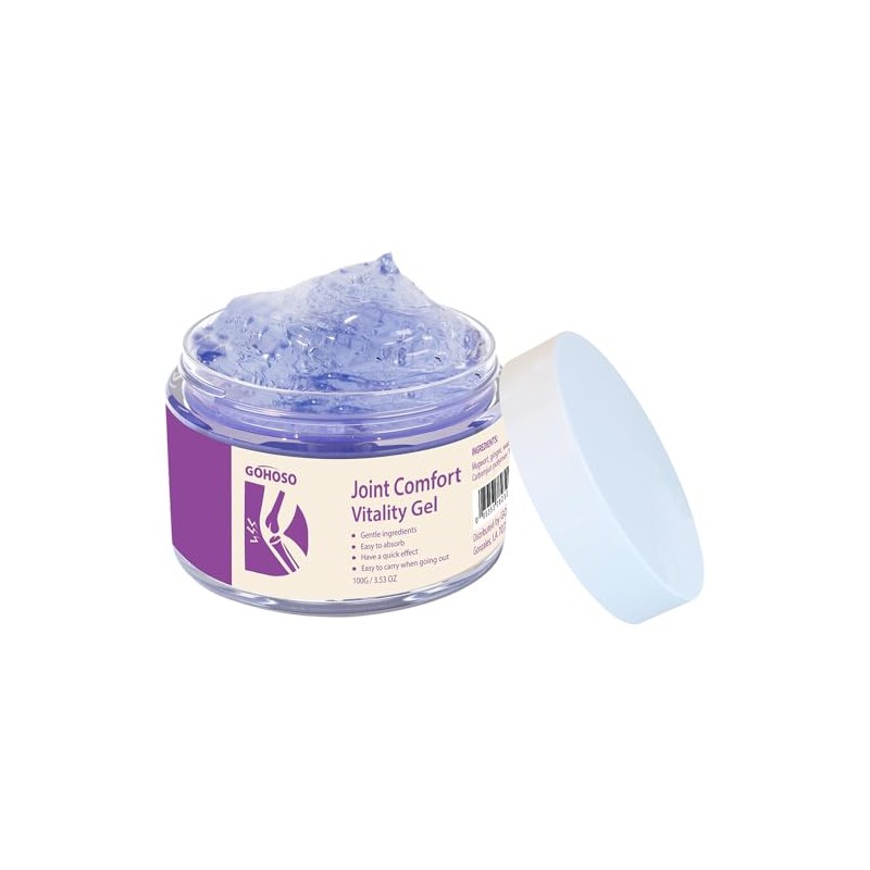 Joint Purple Gel, Cooling Massage Cream with Turmeric for Back,