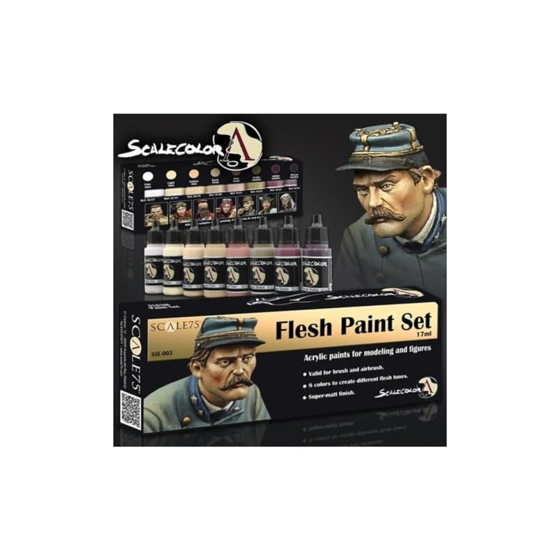 Scale75: Flesh Paint Set (8 x 17ml)