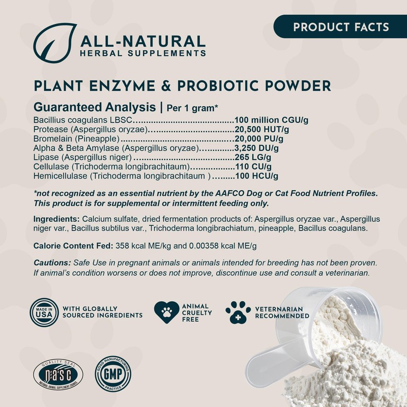 Animal Essentials Plant Enzyme & Probiotics - Probiotics & Digestive