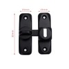 Sliding Bolt Locks,（Black） 90 Degree Heavy Duty Carbon Steel Bar