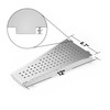 Bernkot Corner Shower Shelf 2PCS, Trapezoid Shaped Bathroom Shelves 12''