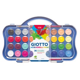 Giotto 352700 Acquerelli Box Watercolour Mini Assorted 36 Pans