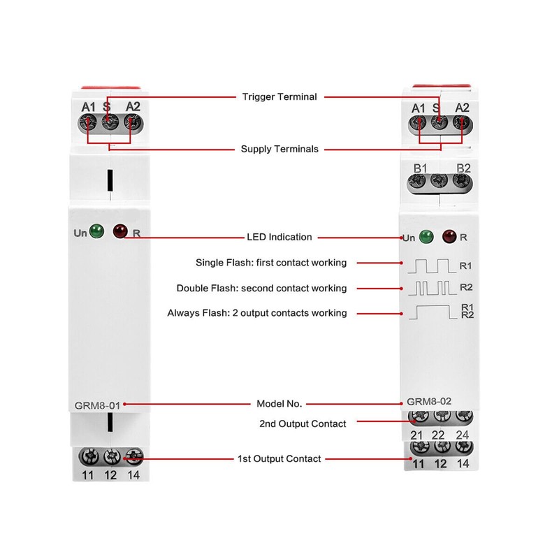 GRM8 Electronic Latching Relay Memory Relay Impulse Relay SPDT 16A