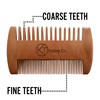 Handcrafted Pear Wood Beard Comb for Men - Fine and