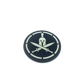 Centurion Sword Black PVC Airsoft Paintball Morale Patch