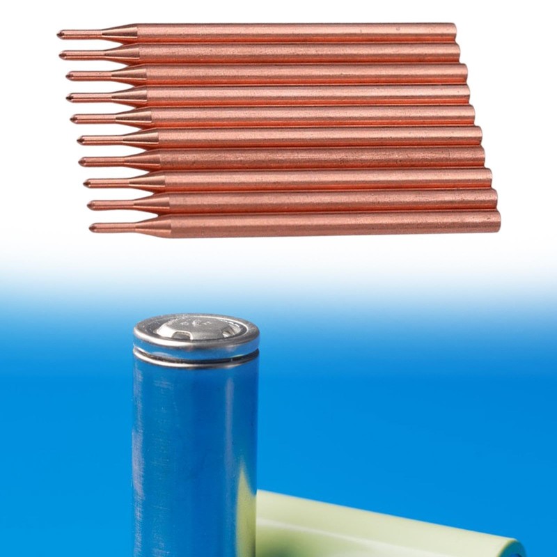 Folpus 10 Pieces Spot Welding Pin Soldering Tips Copper Tool
