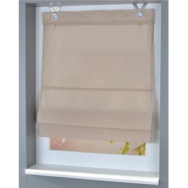 Kessy Bessy Roman Blind, White, Natural, Grey, Green Marc Eyelet K 45/60/80/100 x 140 cm and 80 x 210 cm