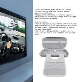 Hard Case for Rog Ally X 2024 RC72LA, Rog Ally 2023 RC71L, Carrying Case for MSI Claw A1M with Pockets, Accessories Storage Bag (Grey)