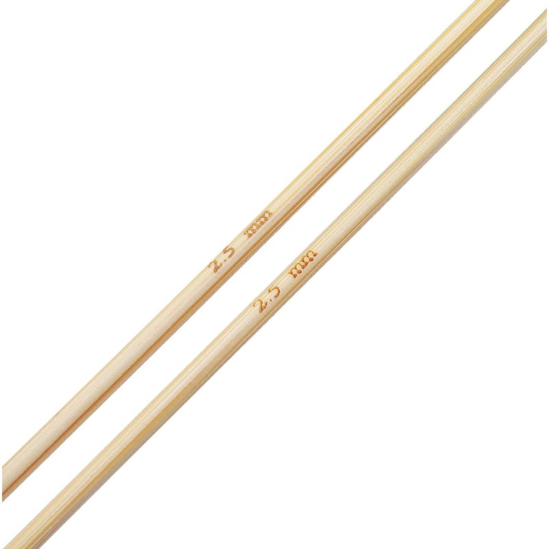 Coopay Bamboo Knitting Needles 2.5mm x 35cm Warm Wood Knitting