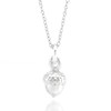Sterling Silver Tiny 3D Acorn Charm Necklace, 18"
