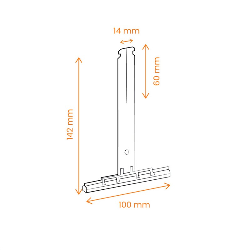 Pack of 10 Flexible Clip Fasteners - Suspension Spring for