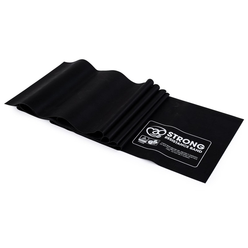 Fitness Mad Unisex's Resistance Band Roll Roll-15m x 15cm, Black,