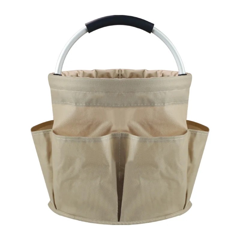 17L Garden Tool Storage Basket for Gardening - Foldable 6-Pocket
